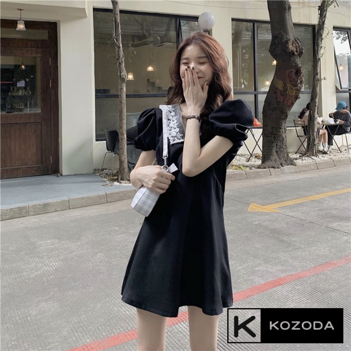 Đầm ulzzang Váy Dự Tiệc dạ hội hàng thiết kế dài công chúa có lớp lót vải voan xòe xếp ly đẹp Kozoda M10