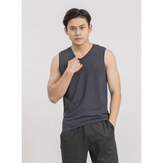 (XẢ 50%) Áo Ba Lỗ Cổ Tim ARISTINO ATT011S9, Slim, Cotton cao cấp, Tag 185K