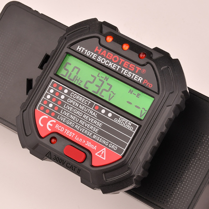 Thiết Bị Đo Điện Áp RCD EU / UK / US HT107 Chuyên Dụng