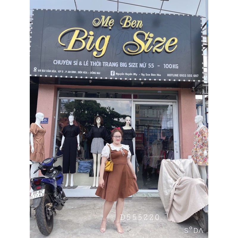 #BIGSIZE ĐẦM NÂU CỔ BÈO | BigBuy360 - bigbuy360.vn