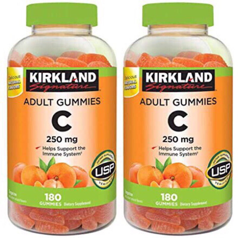 🍊KẸO DẺO VITAMIN C - KIRKLAND ADULT GUMMIES C Mỹ 180 viên