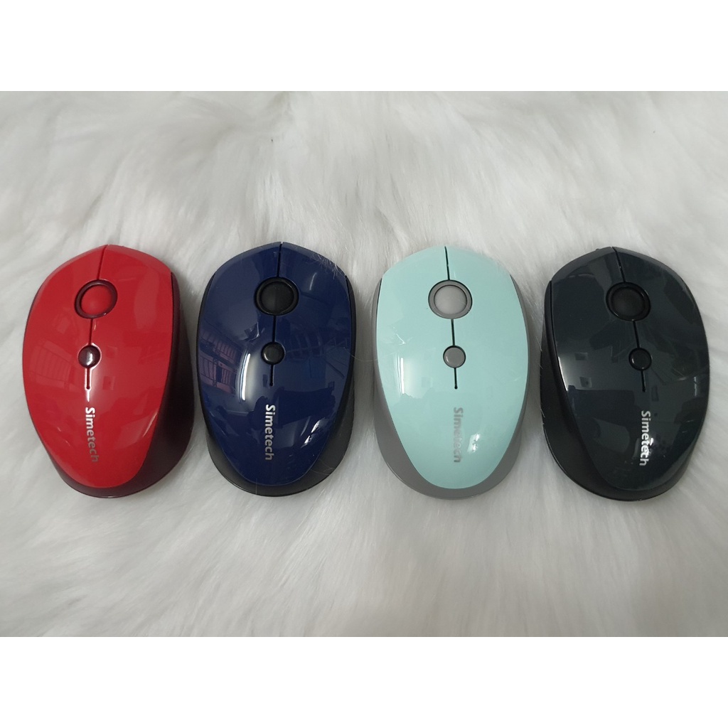 Chuột Wireless ko dây Simetech V7200 chính hãng, full box, hàng xịn loại tốt, nhiều màu sắc