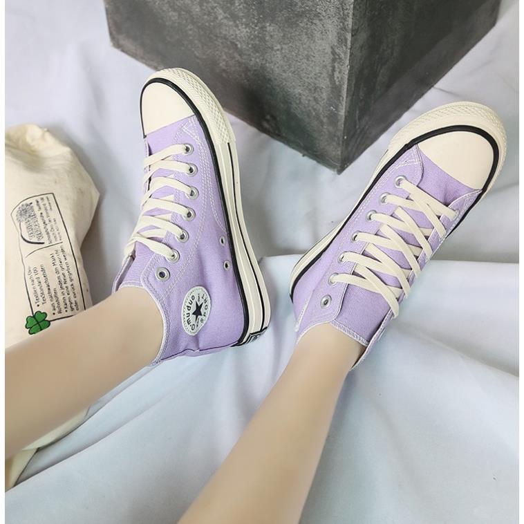 Giày cv cổ cao 1970s full box, giày thể thao bata học sinh vải canvas đế bằng ASHOP