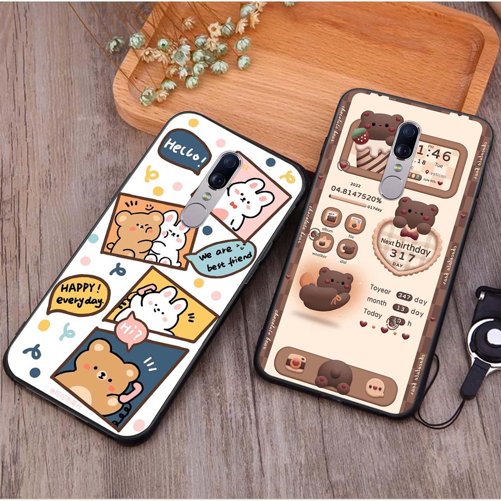 ốp lưng điện thoại oppo f11 / f11 pro in hình gấu humberger chi bi vô cùng đáng yêu