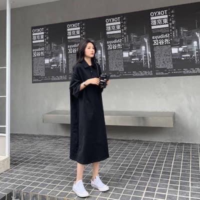 Váy phông cotton cổ đức nhiều màu