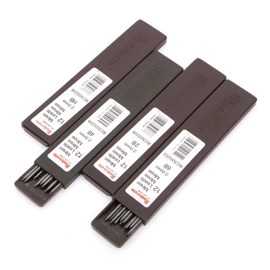 Hộp chì chì tự động 2.0mm Chì than chì HB / 2B / 4B / 6B Bút chì cơ học Vẽ chì nạp lại