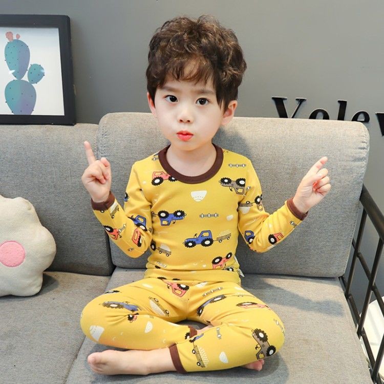 Bộ Đồ Ngủ Cotton Dài Tay Thời Trang Thu Đông Cho Bé | BigBuy360 - bigbuy360.vn