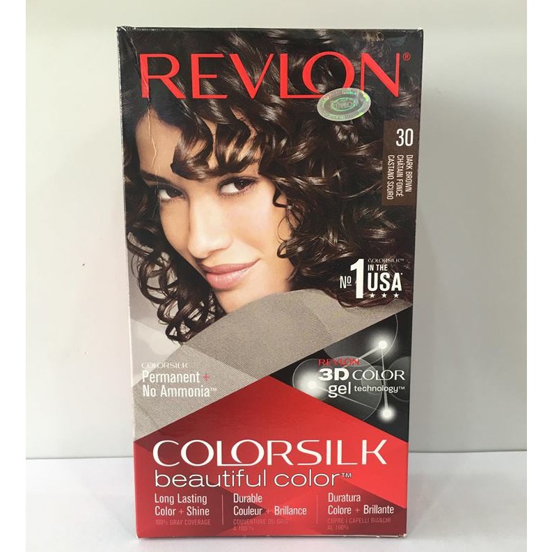 Thuốc nhuộm Revlon Color Silk Beautiful 3D Color số 30 nâu sẫm