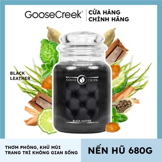 Nến hũ Goose Creek - Black Leather
