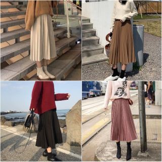 Chân váy xếp li xòe dáng dài quảng châu xinh xắn | BigBuy360 - bigbuy360.vn