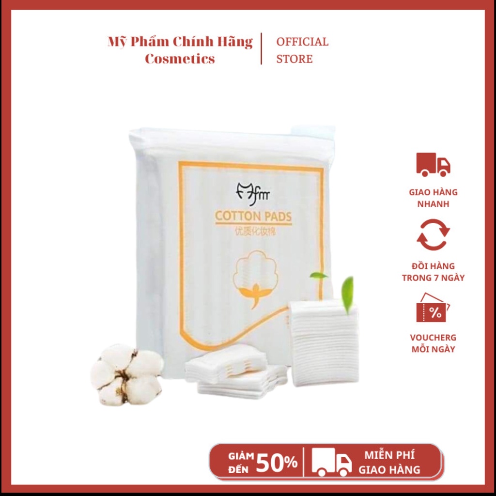 Bông tẩy trang 3 lớp FM Cotton Pads 222 miếng nội địa Trung