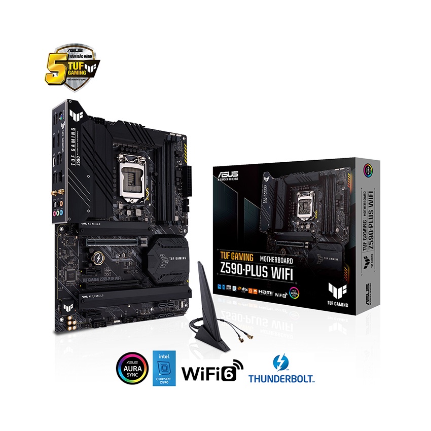 Main ASUS TUF GAMING Z590 PLUS WIFI (Intel Z590, Socket 1200, ATX, 4 khe Ram DDR4) CHÍNH HÃNG BH 36 THÁNG