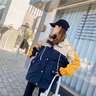 Áo khoác dù phối màu, áo khoác nam nữ phong cách KD9