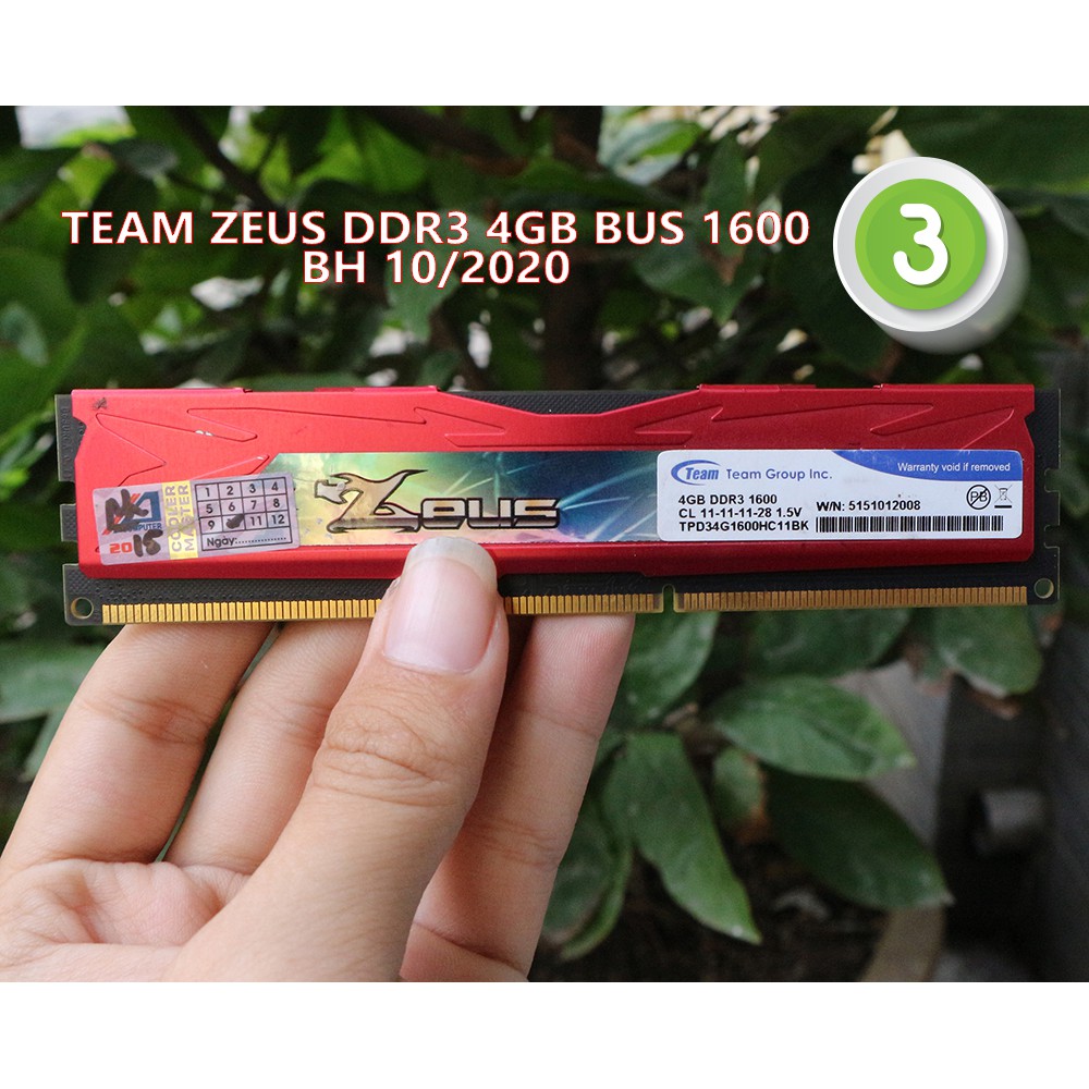 [HÀNG CHÍNH HÃNG] RAM PC 4GB/8GB DDR3 BUS 1333 1600 Kingston, Gskill, Team, Kingmax