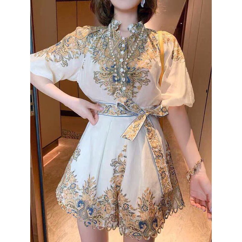 HÀNG NHẬP - SÉT BỘ ĐÙI XÔ IN HOA VĂN VÀNG CỔ TRỤ