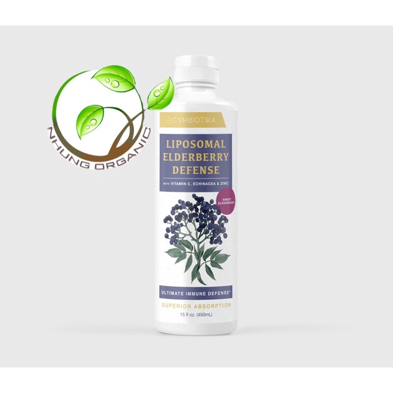 Siro Quả Cơm Cháy Cymbiotika Elderberry Defense 473ml