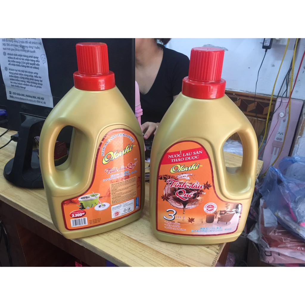 Nước lau sàn đuổi muỗi thảo dược tinh dầu quê
