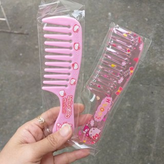 Lược thưa chải tóc rối kitty 14cm (họa tiết kitty giao ngẫu nhiên)