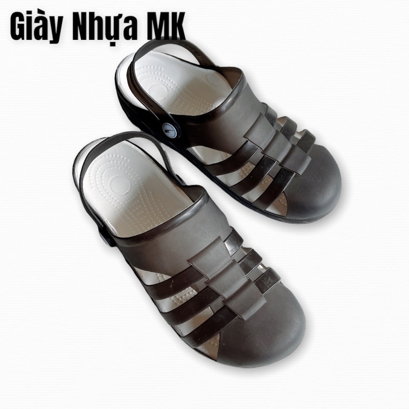 Giày Nhựa Nữ Đi Mưa Bioren Catha Siêu Nhẹ Đan Dây Cực Êm Chân - GL037