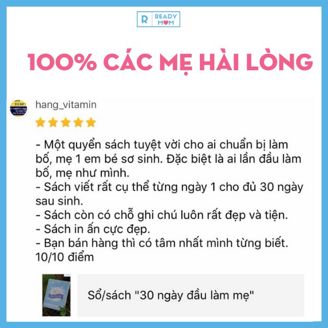 Sổ Tay "30 Ngày Đầu Làm Mẹ"| Dành Cho Mẹ Bầu| Mẹ Chuẩn Bị Sinh| Mẹ Chăm Sóc Em Bé Sơ Sinh