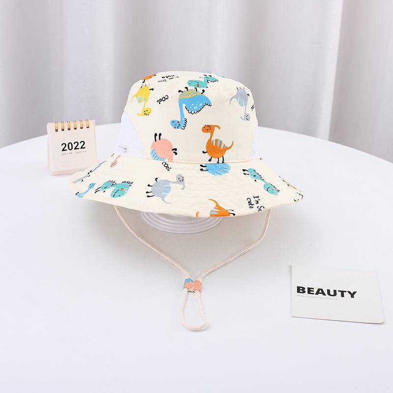 Nón Tai Bèo Chống Nắng Họa Tiết Khủng Long Hoạt Hình Dễ Thương Cho Các Bé