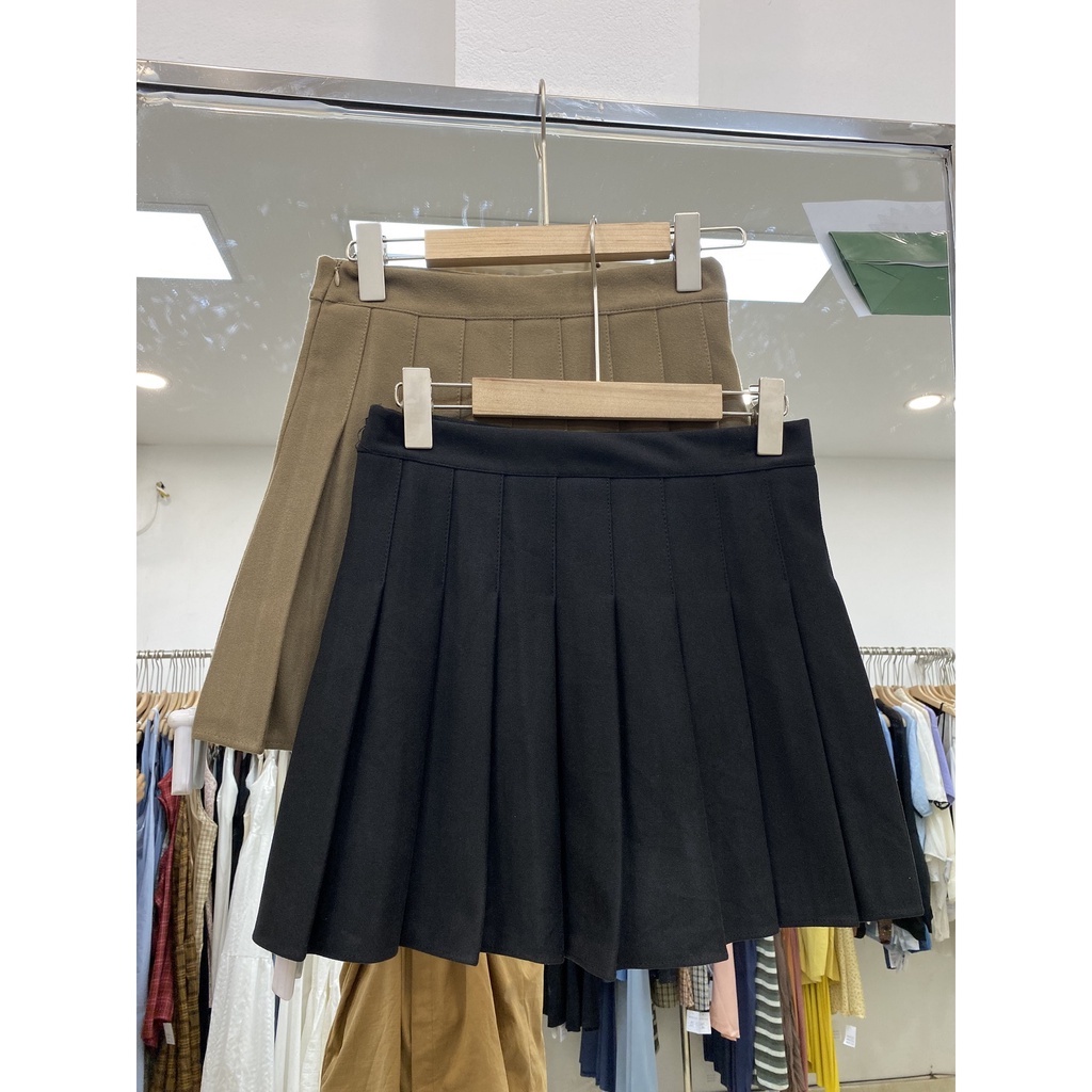 Chân váy xếp li dạ trơn CV164 SUSTORE