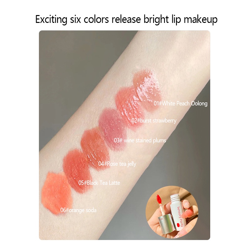 Son bóng dưỡng ẩm lâu trôi nhiều màu sắc hiệu ứng gương