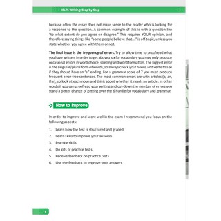 Sách - IELTS WRITING: Step By Step (Trong Bộ Bí Kịp Tự Học IELTS 9.0) Tặng Post Card Danh Ngôn