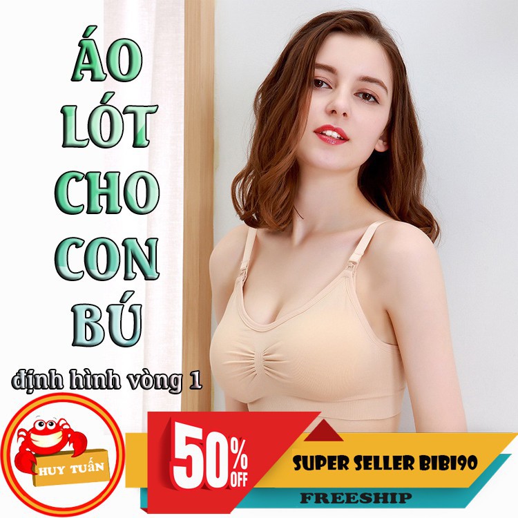 Áo lót cho con bú và định hình vòng 1 cho mẹ bỉm sữa chất liệu cotton thấm hút mồ hôi cực kì tốt