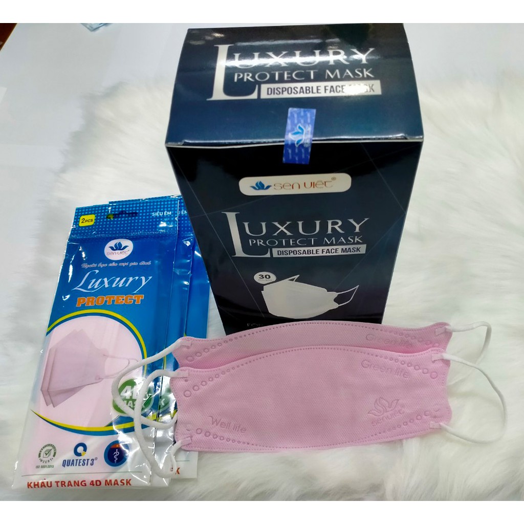 Khẩu trang y tế kháng khuẩn 4D Sen Việt - LUXURY PROTECT MASK SEN VIET | BigBuy360 - bigbuy360.vn