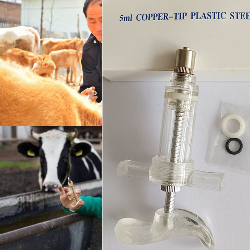 5ml Xi Lanh Bơm Tiêm Meka Ống Tiêm Xilanh Tiêm Gia Súc, Gia Cầm, Thú Cưng