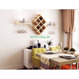 Kệ để rượu trang trí treo tường