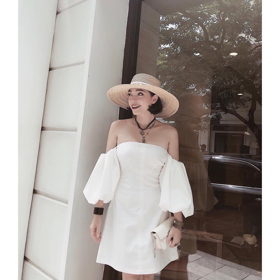 Đầm nữ, váy nữ Đầm dự tiệc cúp ngực ôm body tay phồng siêu hot | BigBuy360 - bigbuy360.vn