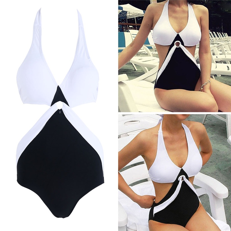 Xiangbao Bikini Một Mảnh Hở Lưng Có Mút Đệm Ngực Gợi Cảm Mùa Hè Cho Nữ