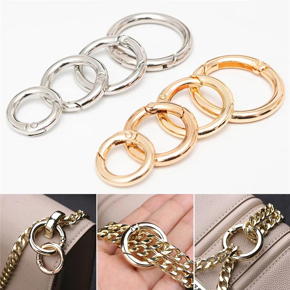 Khóa Tròn Lò Xo Dạng Hở Dùng Để Làm Móc Khóa Túi Xách DIY