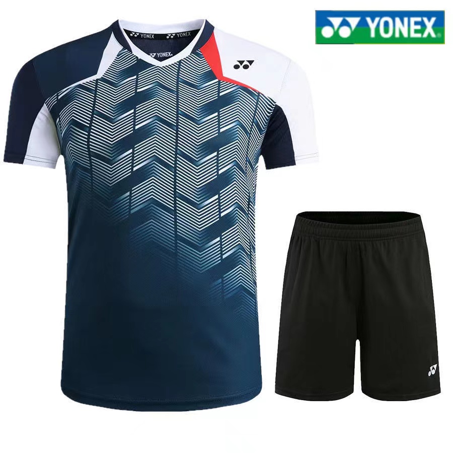 Bộ Đồng Phục Chơi Cầu Lông Tay Ngắn Chất Vải Khô Thoáng Nhanh Thời Trang Cho Nam Và Nữ