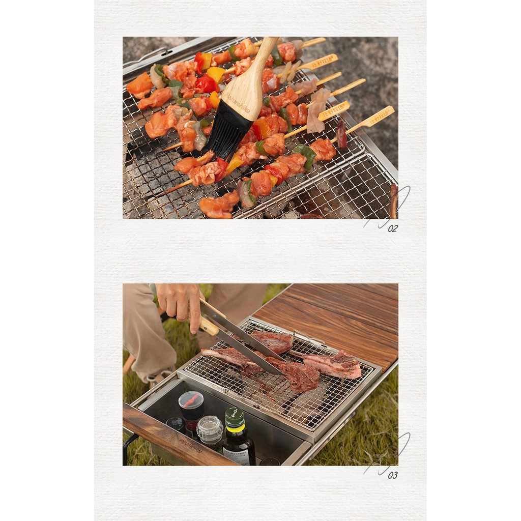 Bộ dụng cụ nướng 4in1 Glamping NatureHike campoutvn NH20SK007 A269