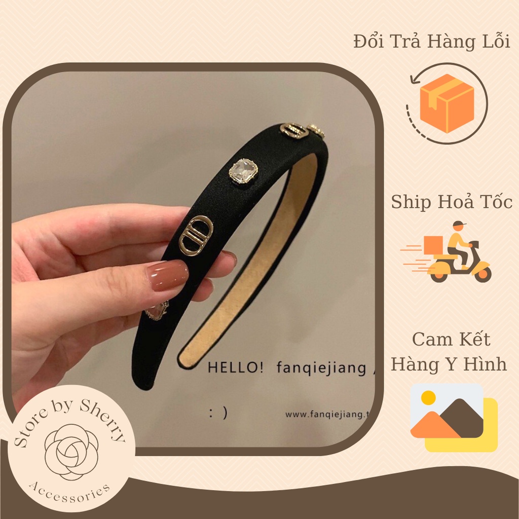 Băng đô, cài tóc đính đá nhân tạo