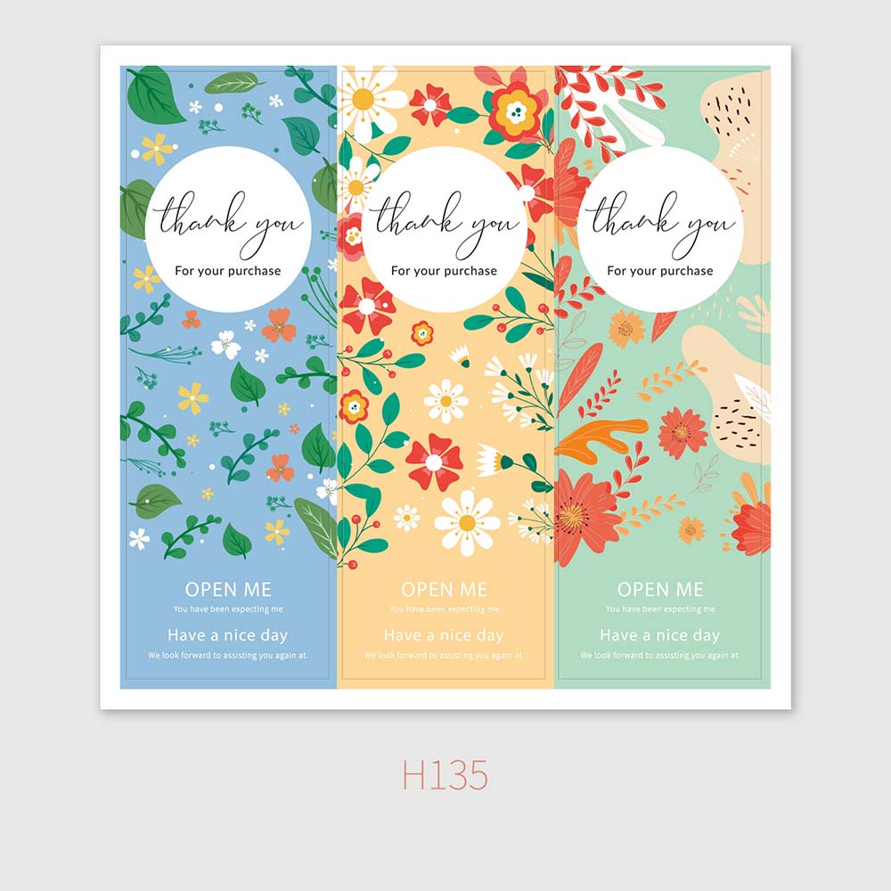 Set 30 Miếng Dán Chữ Thank You Chống Thấm Nước 3*9Cm Trang Trí Túi Xách