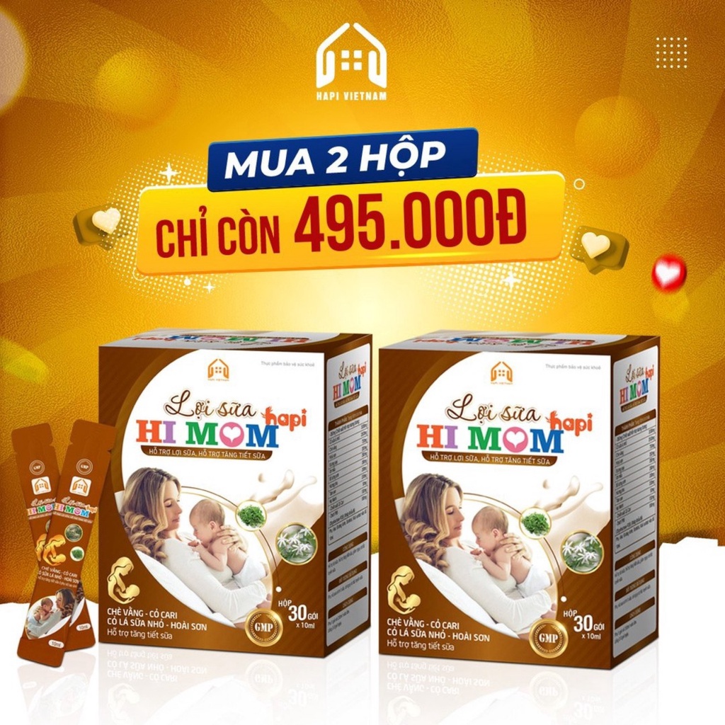 Lợi sữa Hi Mom - Sữa nhiều hơn, thơm hơn, đặc hơn, mát hơn, thông tắc tia sữa