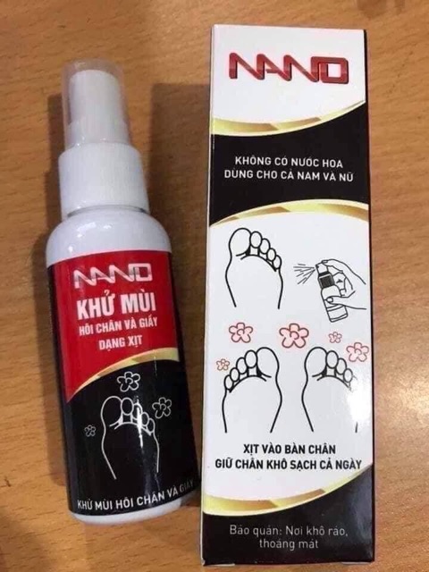 Xịt khử mùi hôi chân nano (sp cực kỳ cần thiết vào hè)