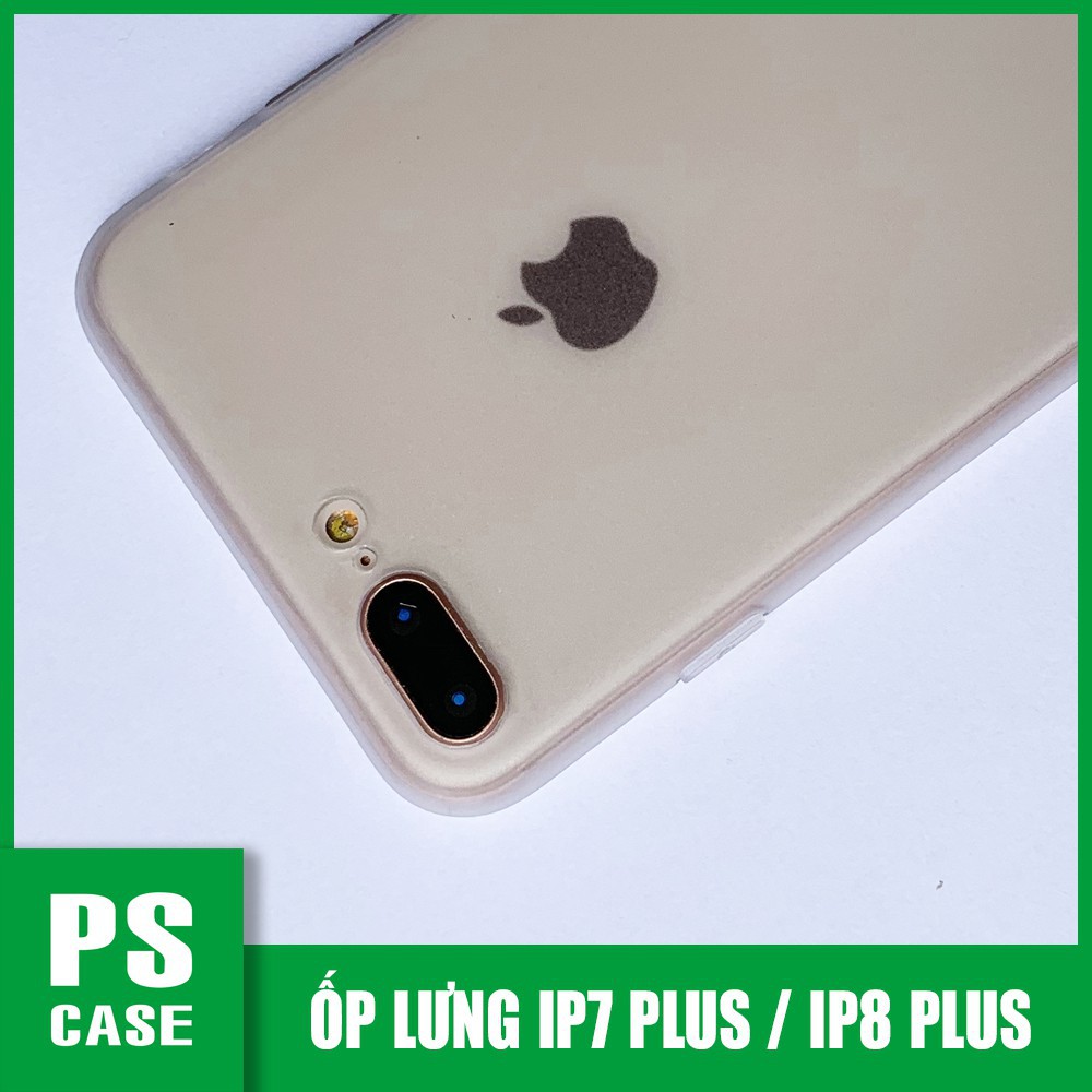 [người bán địa phương] Ốp lưng viền dẻo trong sần nhám iPhone 7 PLUS - iPhone 8 Plus - PS CASE phân phối