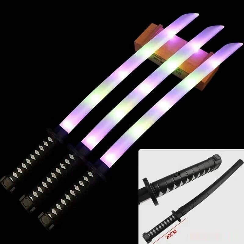 [kèm 3 pin] Kiếm ánh sáng hot trend 2022, kiếm phát sáng katana nhiều màu sắc