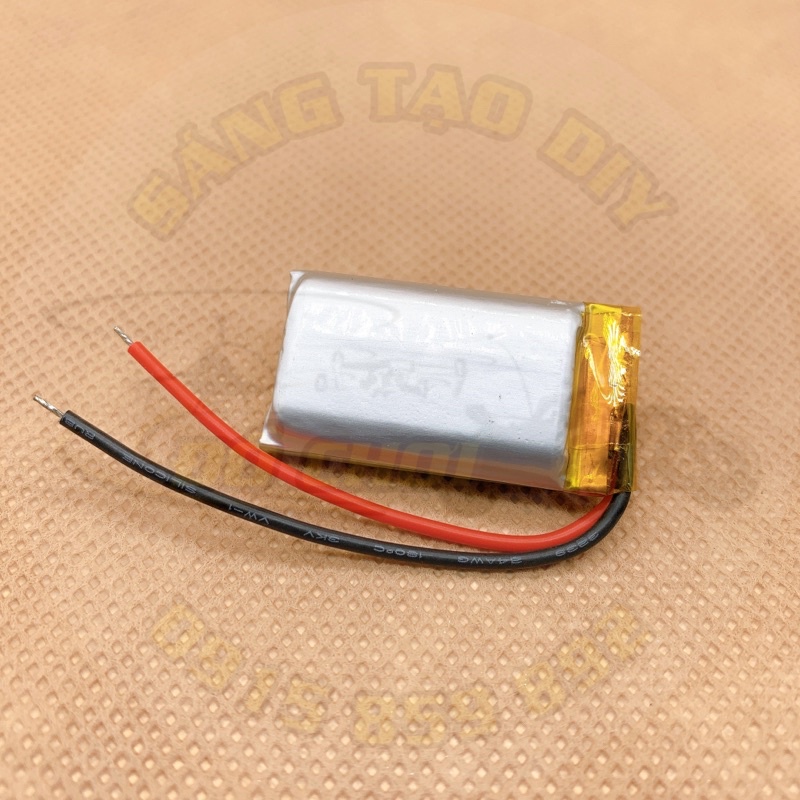 Pin Lipo 802035 3.7V 400mAh (Có mạch bảo vệ - Vỏ dây điện silicon chịu nhiệt)