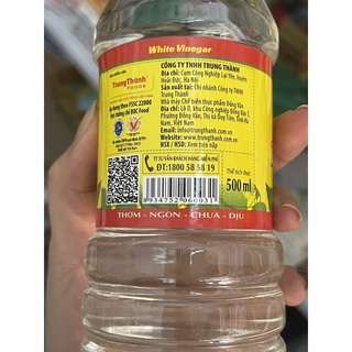 Dấm trắng Trung Thành 500ml