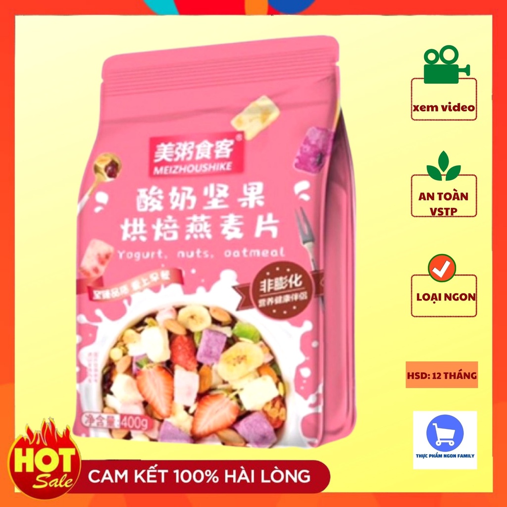 Order- Ngũ cốc sữa chua ăn kiêng gói 400g