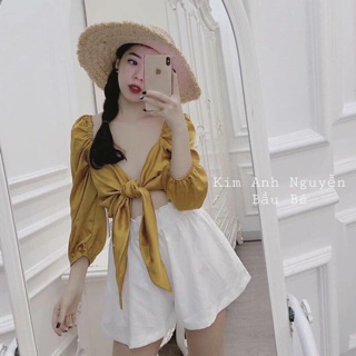 [Freeship] SET ĐI BIỂN ÁO CỘT NƠ NGỰC