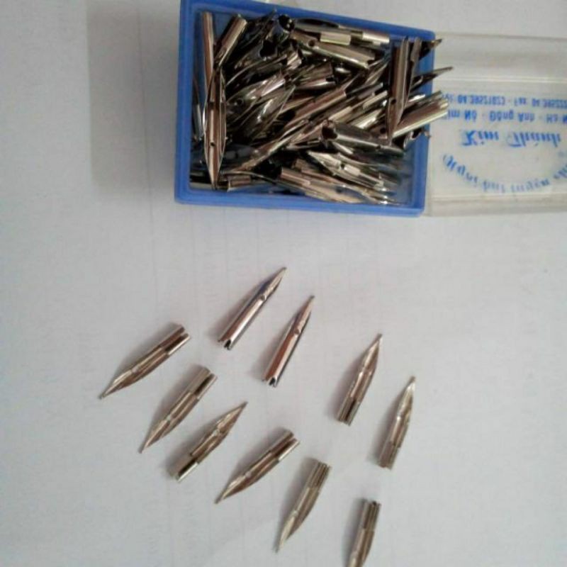 ♥️♥️♥️Combo 10 ngòi bút trơn(ngòi bút kim thành 52, bút Ngòi trơn MG..)