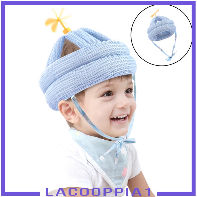 Mũ Bảo Vệ Đầu Bằng Cotton Mềm Thoáng Khí Chống Va Chạm An Toàn Cho Bé Tập Bò 8 Tháng Đến 5 Tuổi Lacooppia1