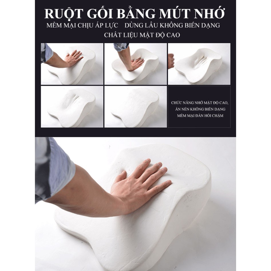 MEMORY COTTON - Gối tựa đầu tựa lưng bảo vệ cột sống - Home and Garden